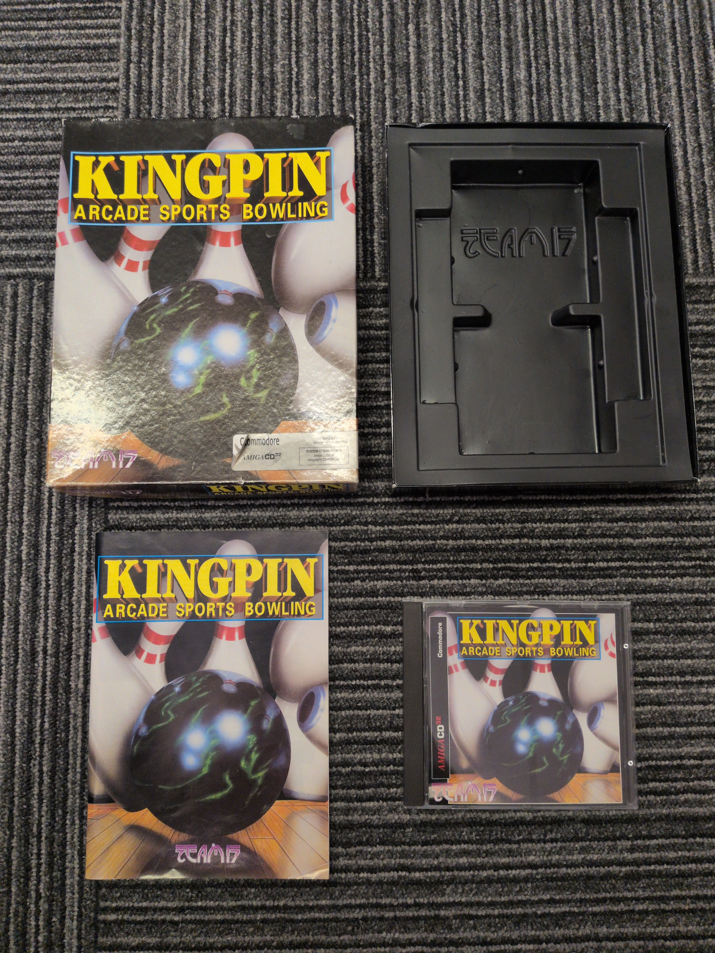 Kingpin Arcade Sports Bowling Commodore Amiga CD32 game Kingpin Arcade Sports Bowling Commodore Amiga CD32 game